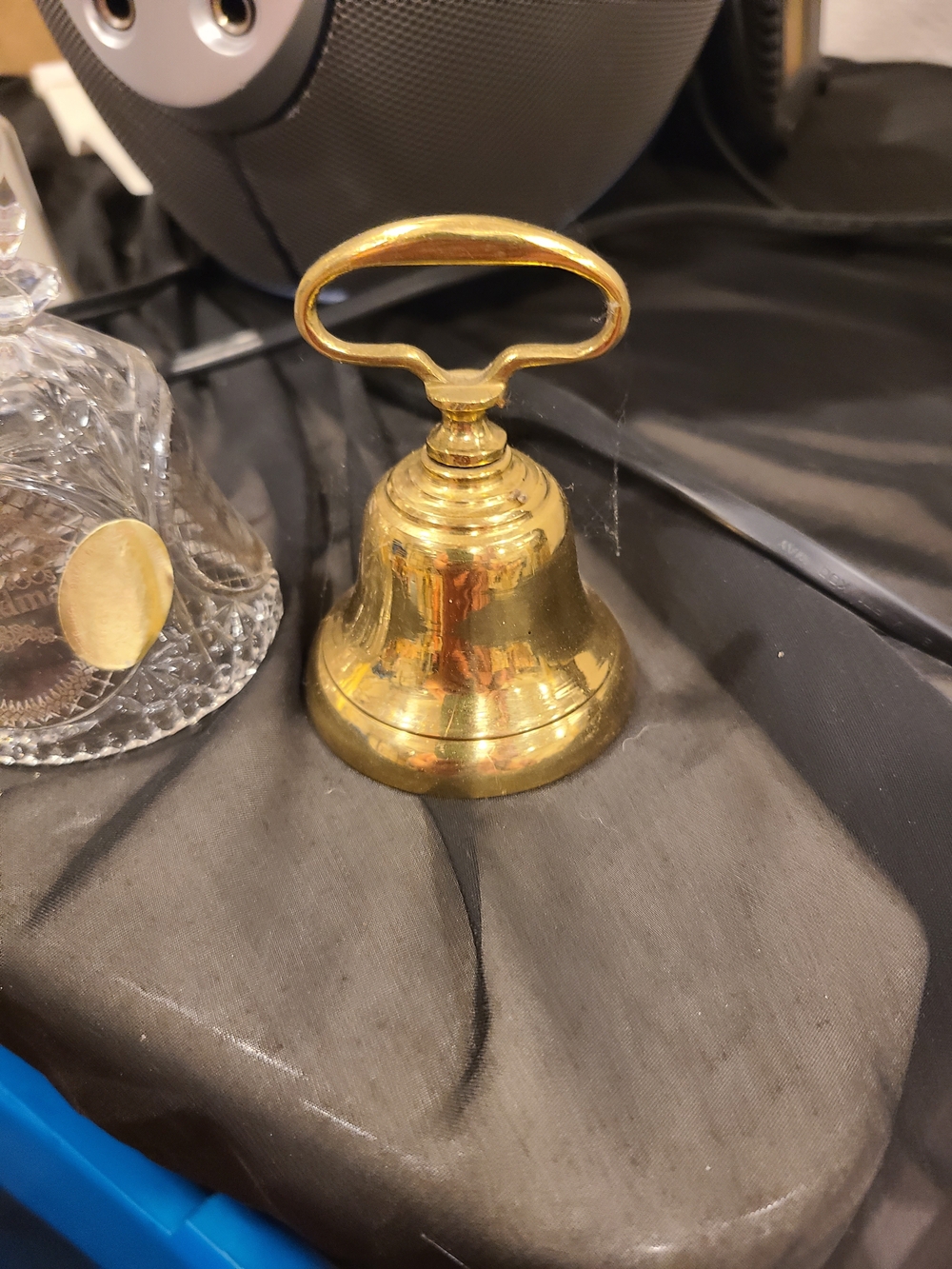 Vintage Gold Brass Hand Bell